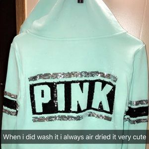 PINK VS ZIP UP! Wore 1x